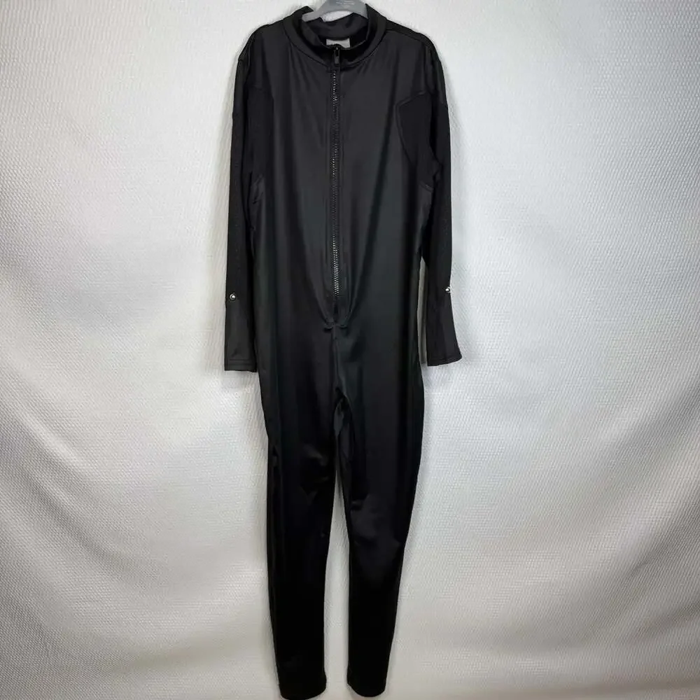 Spirit ZAG Miraculous Cat Noir Leotard (only) Child Medium Zip Front Costume
